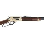 Henry Side Gate Lever Action, .410 Ga, 2.5" Chamber, 20" Barrle, Brass Receiver, Walnut Stock, 5Rd, Fully Adjustable Semi-Buckhorn Sights
