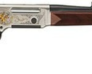 Henry Long Ranger Wildlife .243 Win, 20" Barrel, Checkered Straight Grip Stock, Nickel Plated, 24K Gold Inlay, 4rd