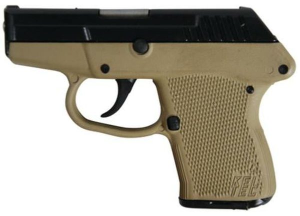 KelTec P-32 .32 ACP 2.68 Inch Barrel Blue Slide Cerakote Tan Grip/Frame Double Action Only 7 Round