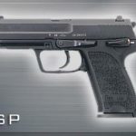HK USP45 (V1) DA/SA, safety/decocking lever on left, two 12rd magazines