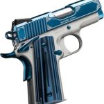 Kimber Sapphire Ultra II 45 ACP, 3", 8rd, Satin Silver/High Polish Bright Blue PVD