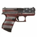 Glock G43 Subcompact, 9mm, 3.39" Barrel, 6rd, American Flag