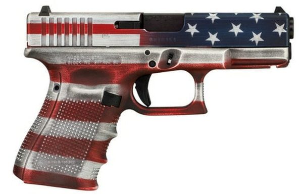 Glock G19 Gen4, 9mm, 4.02" Barrel, 15rd, American Flag Cerakote