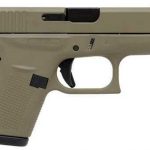 Glock G42, .380 ACP, 3.25" Barrel, 6rd, Flat Dark Earth