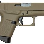 Glock G43, 9mm, 3.41" Barrel, 6rd, Flat Dark Earth, US Made