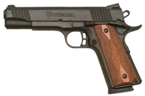 Citadel 1911 Government, 2 Mags, Wood Grips 45 ACP 5" Barrel, Black Parkerized Finish, 8rd Mag