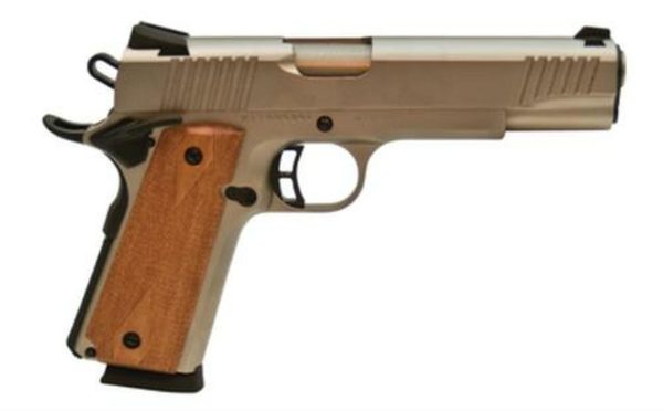 Citadel M-1911 Full Size .45Acp 5 Inch Barrel Brushed Nickel Finish Wood Grip 8 Round