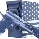 Citadel M-1911 with Ammo Can 45 ACP, 5" Barrel, Black G10 Grip American Flag, Battleworn Gray Cerakote Slide, 8rd