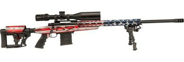 Howa HCRA 6.5 Creedmoor, 24" Barrel, Flag Finish, MBA-4 Adjustable Stock, 30mm 4-16x50 Long Range Scope, 10rd