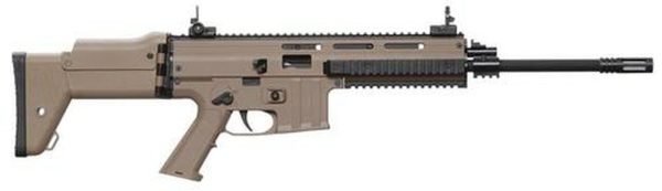 ISSC MK22 *CA Appr* Semi-Auto 22LR 16" Barrel, Fxd Adjustable Stock Desert Tan, 10rd