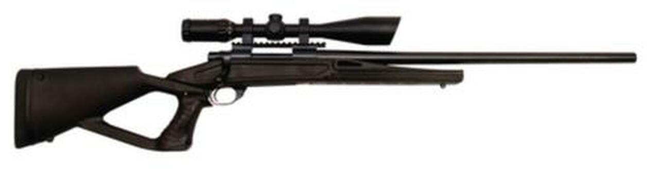 Legacy Howa Bolt Action .308 Winchester 24" Heavy Varmint Barrel Blue Finish Talon Thumbhole Black Stock 5rds With Nikko Stirling 3-10x42mm Riflescope