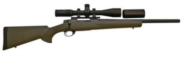 Howa Hogue/TargetMaster Combo .223 Remington 20" Heavy Barrel Blue Finish Green Hogue Stock 5rds With 4-16x44mm Target Master Riflescope Illuminated Mil-Dot Reticle and Rings