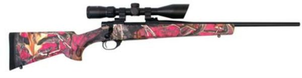Howa Youth Lightweight Camo Package .223 Remington 20" Blued Barrel Synthetic Stock Foxy Woods Camouflage Finish With Nighteater 9-3x42mm Riflescope 5rd