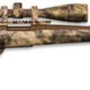 Howa Hogue Kryptek AB Cerakote Package .243 Winchester 20" Lightweight Barrel Austrian Brown Cerakote Finish Synthetic Stock Kryptek Highlander Camouflage Finish With Gameking 4-16x44mm Riflescope