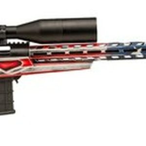 Howa APC 6.5 Creedmoor Scope Combo, 24" #6 Threaded Barrel, 4-16x50mm Nikko Stirling Scope, Mag Kit, Hogue Grip, LUTH-AR MBA-4 Stock, American Flag, 10rd