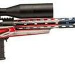 Howa 1500, Bolt Action Rifle, 6.5 Creedmoor, 24" Heavy Threaded Barrel, Red White & Blue American Flag Finish, Polymer Stock, Right Hand, Bipod, 10rd Mag, 4X16-50 Scope Included