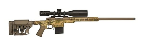 Howa APC Rifle/Scope Combo, .22-250 REM Aluminum Chassis, Luth AR MultiCam/FDE Camo, 4-16 Scope