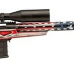 Howa APC .243 Win Scope Combo, 24" #6 Threaded Barrel, 4-16x50mm Nikko Stirling Scope, Mag Kit, Hogue Grip, LUTH-AR MBA-4 Stock, American Flag, 10rd