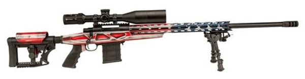 Howa American Flag Chassis .308 Win, 24" Barrel, 4-16x50mm Nikko Stirling Long Range Scope, American Flag, 10rd
