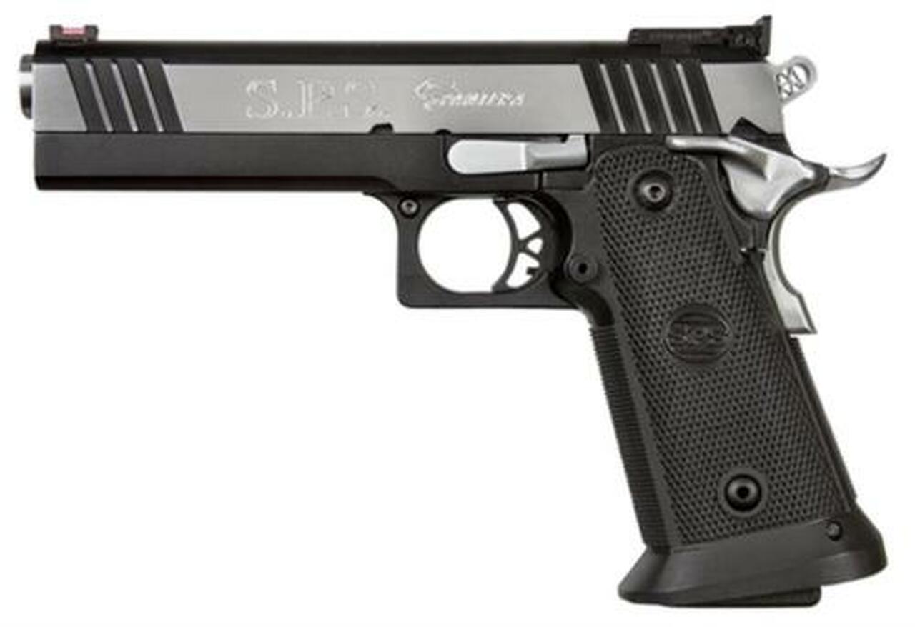 SPS Pantera 9mm, 5" Barrel, 21rd, Black Polymer Frame, Chrome Slide