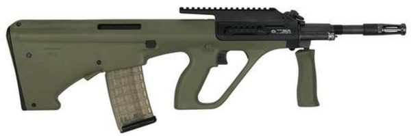 Steyr AUG A3 M1, .223/5.56, 16", 30rd, High Rail, Green Synthetic Stock