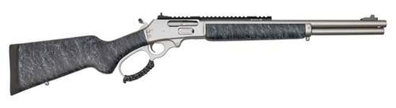 Marlin 1895 SBL Modern Lever Hunter .45-70 Govt, 18" Barrel, Happy Trigger, Gunmetal Gray, Black Stock Gunmetal Gray Splatter, 6rd