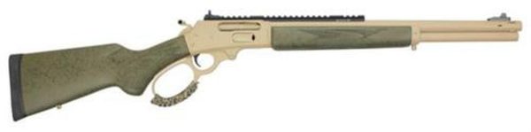 Marlin 1895 SBL Modern Lever Hunter MLH 45-70 18" Magna-Ported Barrel, Cerakote Tan Metal, OD Green Stock, XS Ghost Ring Sight