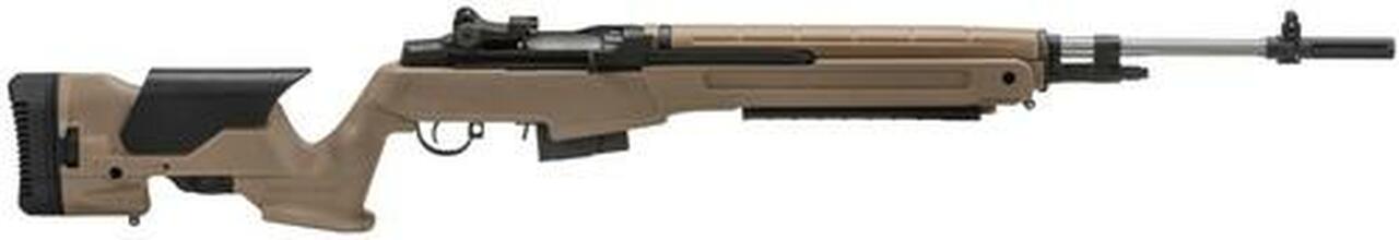 Springfield M1A Loaded SA 308 Win/7.62 Precision Adjustable Flat Dark Earth Synthetic Stock SS 10rd