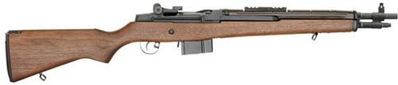 Springfield M1A Scout Squad 308 Win, 18" Barrel, Blue Finish, Walnut Stock, Adjustable Sights, 10Rd, NY COMPLIANT Without Threads And Flash Suppressor