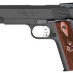 Springfield Range Officer 1911 45 ACP, 5", Cocobolo Grip, Black Parkerized, 7rd
