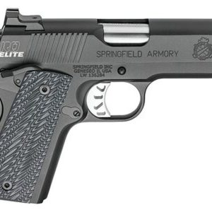 Springfield 1911 Range Officer Elite Compact Single 45 ACP 4", Black G10 Grip, Black, 6rd