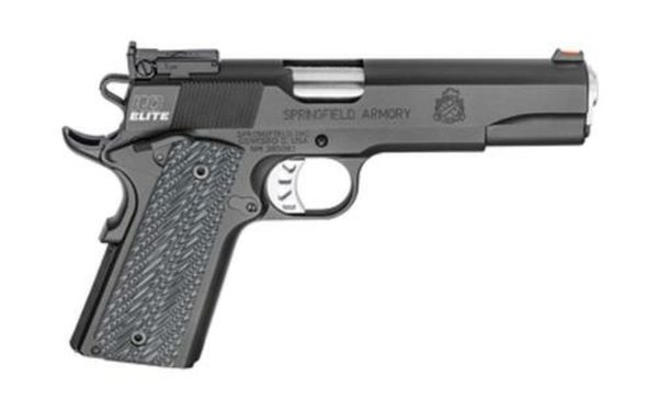 Springfield 1911 Range Officer Elite Target, Bag 45 ACP 5" BarreFiber Optic Front Sight Target Rear Sight Ambi Safety 7r Mag