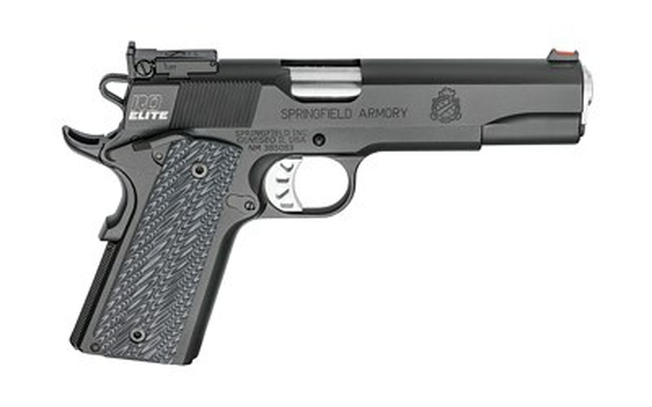 Springfield Range Officer Elite Target 1911 9MM, 5" Match Barrel, G10 Black Grips, 2-9Rd Magazines, Ambi Safety, Range Bag