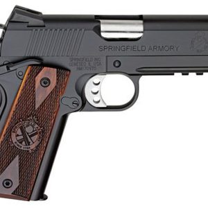 Springfield 1911 Champion Operator Lightweight 45 ACP, 4", Cocobolo Grip, Black Hardcoat Frame, Black Carbon Steel Slide, 7rd