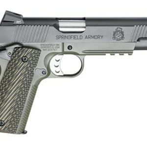 Springfield, Loaded 1911, 45 ACP, 5" Match Barrel, OD Armory Kote Frame Night Sights, Ambi Safety, G-10 Grips, 7Rd Mag
