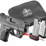 Springfield XD-S 45 Conceal Kit, Laser 3.3" Barrel Viridian Red Laser, Notebook Holster & 2 Mags