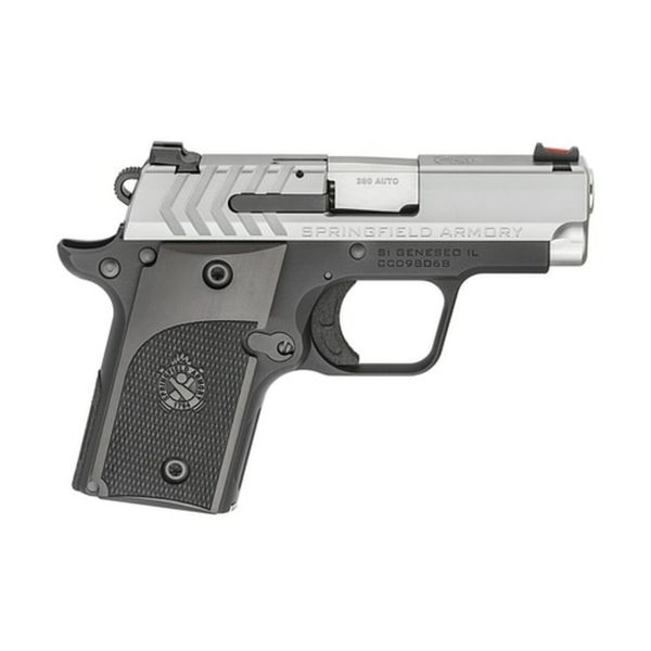 Springfield 911 Alpha 1911 Micro Compact, 380ACP, 2.7" Barrel, SS Slide, Fiber-optic Front Sight, 6rd Mag