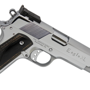 Iver Johnson 1911 Eagle XL Long Slide 70 Series 45 ACP, 6" Barrel, Walnut Grip, Chrome Steel Frame, Chrome Slide, 8rd
