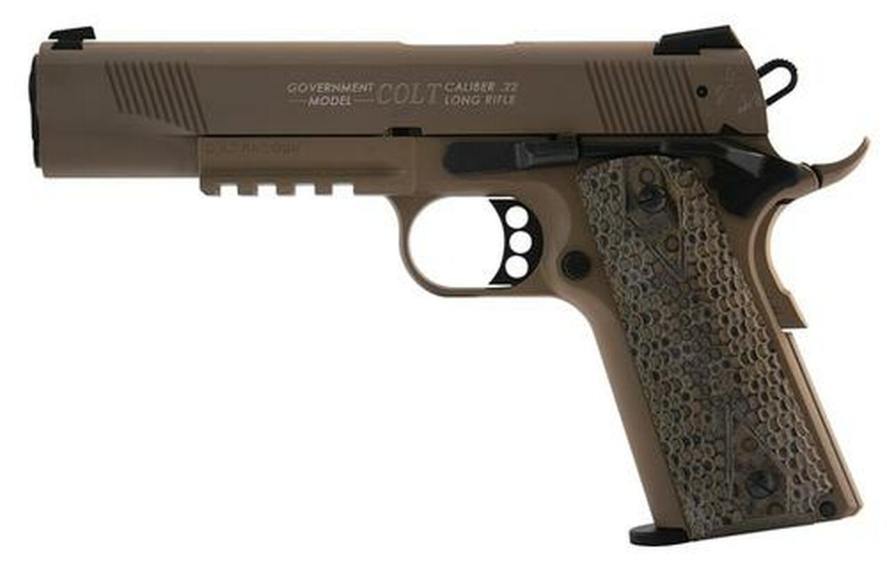 Walther Colt 1911 .22 L.R. Rail Gun Flat Dark Earth 12 Round, 1 Mag