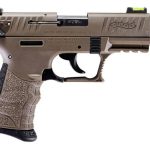 Walther P22 QD, .22 LR, 3.42" Barrel, 10rd, Manual Safety, Flat Dark Earth
