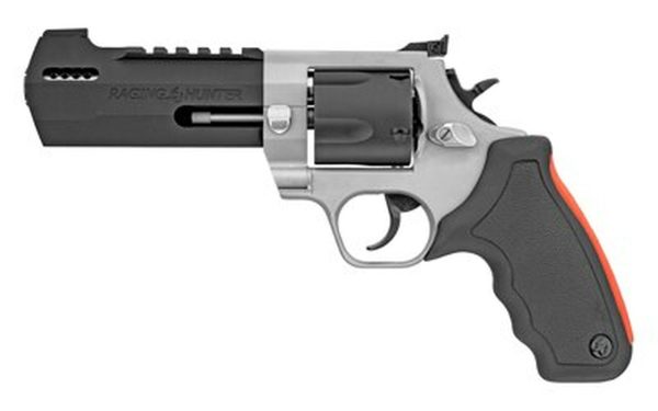 Taurus Raging Hunter 454 Casull, 5.125", Black Rubber Cushion Insert Grip, Stainless, 5rd