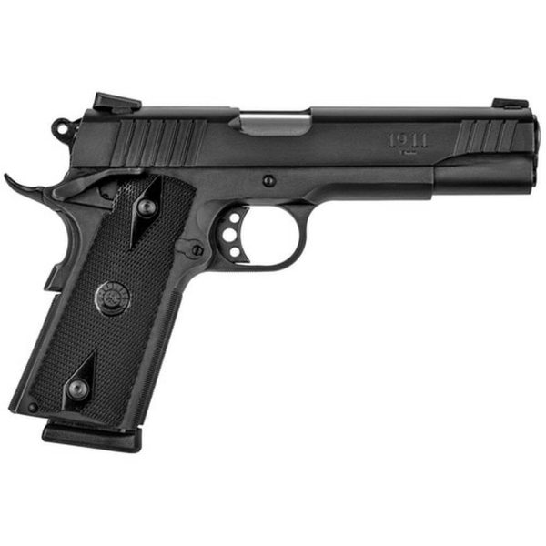 Taurus 1911 9mm Govt 5" Barrel, Black Checkered Grip Black Steel Slide, 9 rd