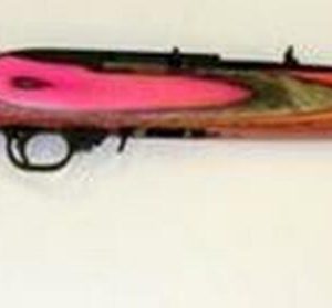 Ruger Carbine 18" Barrel, Pink and Black Laminate Stock, 10 Rnd Mag