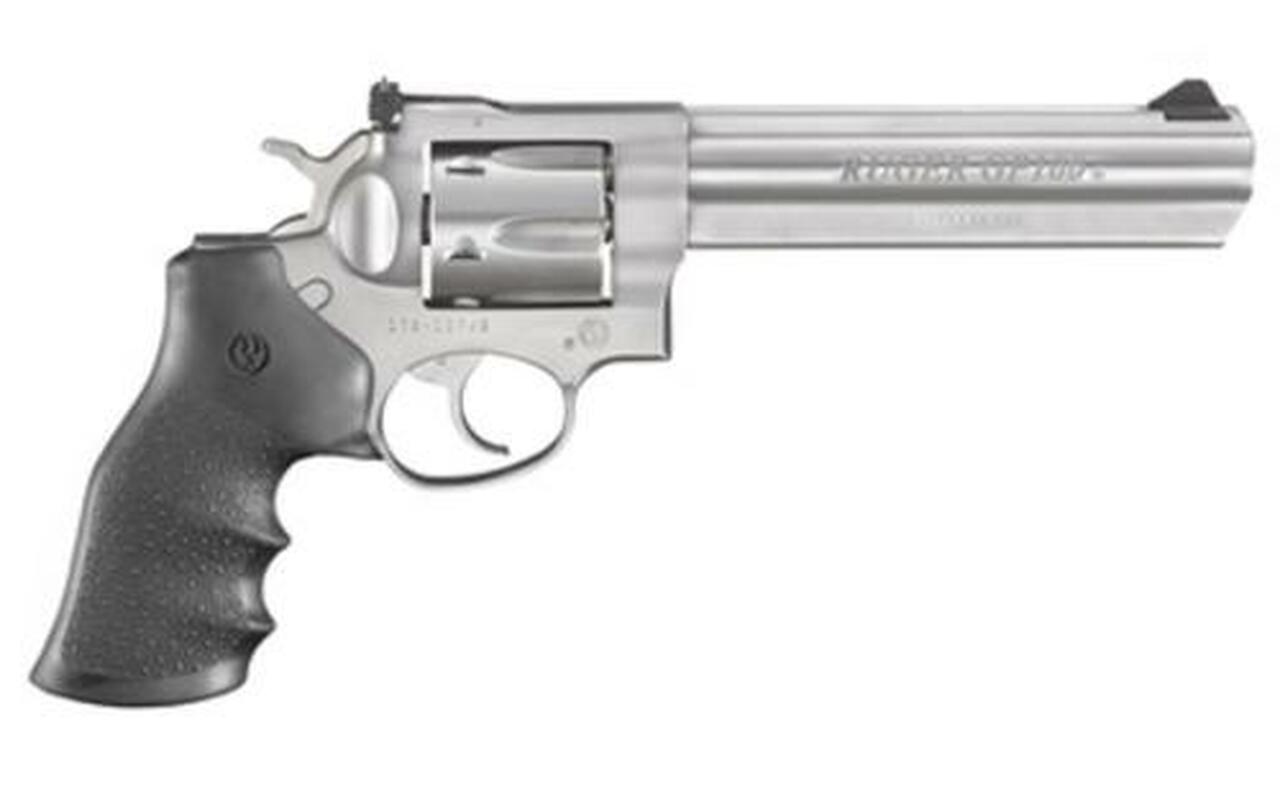Ruger GP100, .327 Federal Magnum, 6" Barrel, 7rd, Hogue Grip, Stainless Steel