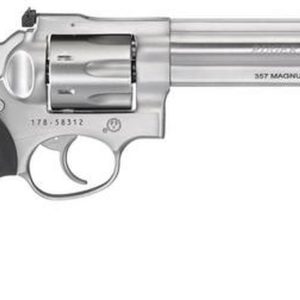 Ruger GP100 .357 Mag, 6", 7rd, Satin Stainless Steel, Fiber Optic Front Sight, Adjustable Rear Sight
