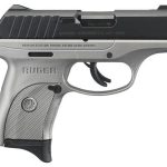 Ruger EC9s, 9mm, 3.12" Barrel, 7rd, Fixed Sights, Gray Frame, Black Slide