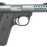 Ruger 22/45 Lite Rimfire Pistol 22LR 4.4 Inch Threaded Barrel Cobalt Anodize Finish Replaceable Molded Rubber Grip Panels 10 Round