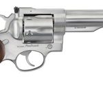 Ruger Redhawk, .44 Mag, 5.5" Barrel, 6rd, Satin Stainless, Wood Grips