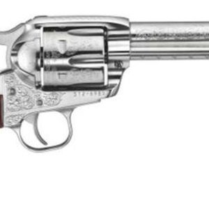 Ruger Vaquero Engraved Frame and Barrel, 45Colt 5''5" Barrel, Diamond Wood Grips
