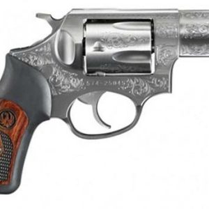 Ruger SP101 Deluxe 357 MAG 2-1/4" Barrel, Stainless Steel Engraved, Special Grips